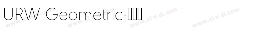 URW Geometric字体转换